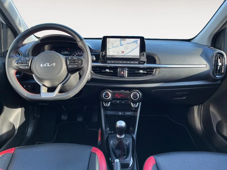 Kia Picanto 1.0 DPi GT-Line | Keyless entry | Climate control | Cruise control | LM-Velgen | Navigatie | Leren bekleding
