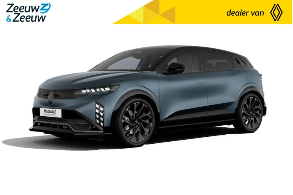 Renault Megane E-Tech Esprit Alpine 67 kWh | Binnenkort in de showroom | Bestel nu uw nieuwe Renault Megane met € 1000,- Zeeuw en Zeeuw korting | Financier uw Megane tegen slechts 1,9% rente