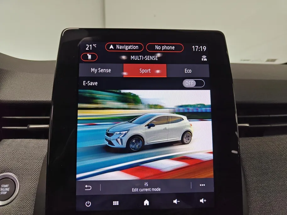 Renault Clio 1.6 E-Tech Full Hybrid 145 techno AUTOMAAT NAVI AIRCO CAMERA CRUISE CONTROLE APPLE CARPLAY ANDROID AUTO DEALER ONDERHOUDEN ZEER MOOIE AUTO