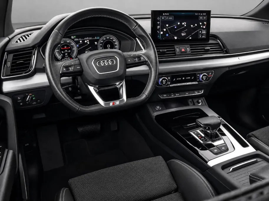 Audi Q5 Sportback 50 TFSIe 299pk S-tronic S edition · Camera · Panoramadak · Apple/Android Car Play · Navigatie · Elek. Achterklep · Stoelverwarming ·