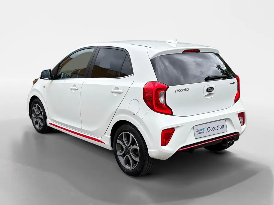Kia Picanto 1.0 MPi GT-Line Edition Apple Carplay/Android Auto , navi , cruise , lm velgen , tel , camera , usb , sport stoelen , super mooie uitvoering . auto is voorzien van een nieuwe koppeling