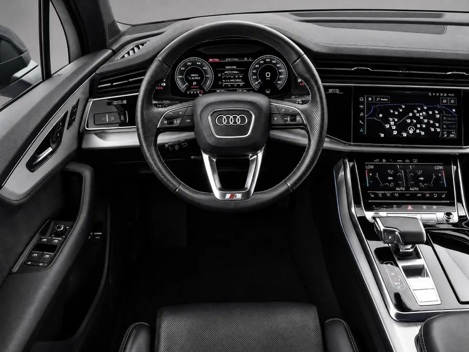 Audi Q7 60 TFSIe 462pk S-tronic Quattro Pro Line S Comp. · 360 Camera · Leder Valcona · Inklap. Trekhaak · B&O Sound · Keyless · Elek. Stoelen + Geheugen Bestuurder ·
