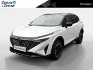 Nissan QASHQAI 1.3 MHEV Xtronic N-Connecta Apple Carplay/Android Auto , airco (automatisch) , cruise control adaptief met Stop&Go en stuurhulp , elektrisch bedienbare achterklep met sensorsturing , navigatiesysteem , panoramadak , voorstoelen verwarmd en stuur , rondomz