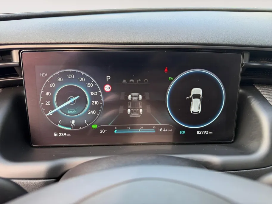 Hyundai Tucson 1.6 T-GDI PHEV N Line 4WD 265PK | 66km WLTP elektrisch | Navigatie | Apple Carplay & Android Auto | Adaptive cruise control | Parkeersensoren rondom | 360 camera | Stoelverwarming & koeling voor |