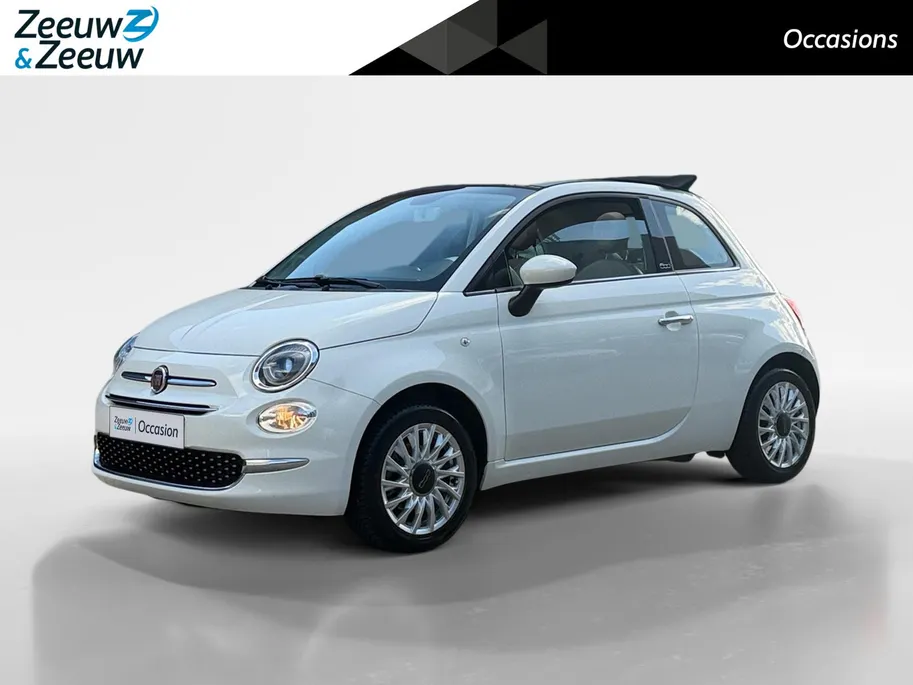 Fiat 500C 1.2 Lounge | Open Dak | Bluetooth | All Season Banden | Airco | Lederen Bekleding | LMV | 12 Maanden BOVAG Garantie