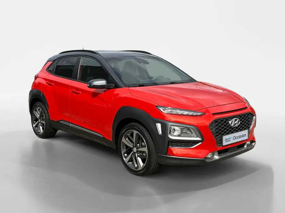 Hyundai Kona 1.0T Premium | Elek. stoelverstelling | Stoelverwarming | Navi | Leder