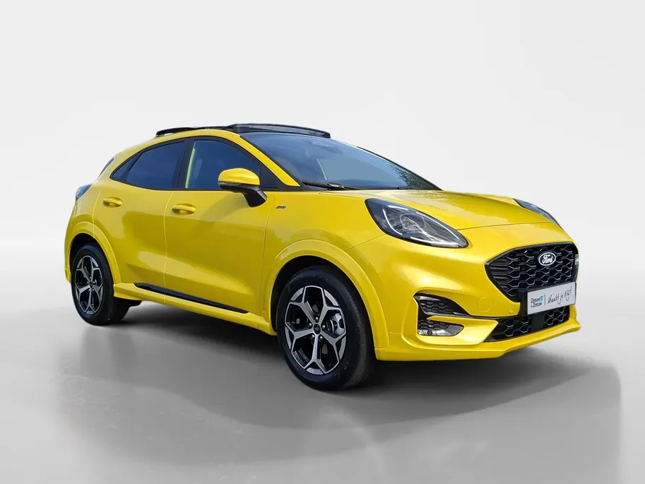 Ford Puma 1.0 EcoBoost Hybrid ST-Line | Panoramadak | Camera | Navigatie | Comfortpack | El. Achterklep | Keyless entry&start | Climate Control | Apple Carplay&Android Auto | Nieuw te bestellen! |