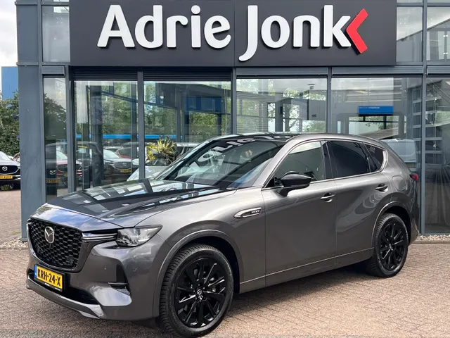 Mazda CX-60 2.5 e-SkyActiv PHEV Homura Plus | TREKHAAK |AUTOMAAT | PLUG-IN HYBDRIDE | PANORAMADAK | 2500kg TREKGEWICHT | LEDER | 360gr CAMERA | MEEST LUXE UITVOERING | BIJNA NIEUW |