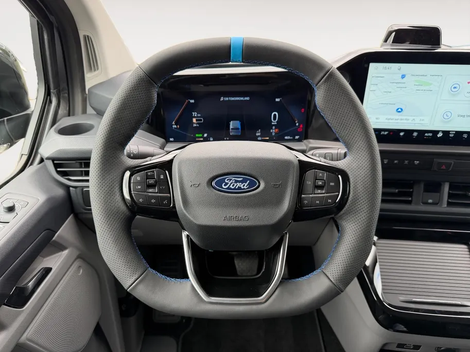 Ford E-Transit Custom 340 L2H1 MS-RT 71 kWh Dubbel Cabine | Nieuw te bestellen | Prijs excl. BTW / Incl. kosten Rijklaarmaken | 278km WLTP Rijbereik | Trekhaak | Adaptieve koplampen | Adaptieve Cruise Control | BLIS | 360 Graden Camera | Dubbele Zijschuifdeuren