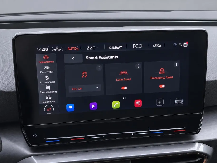CUPRA Leon 1.4TSIeHybrid 180kW/245PK PHEV VZ · Leder/Stof · Apple/Android Car Play · Stoel- & stuurverwarming