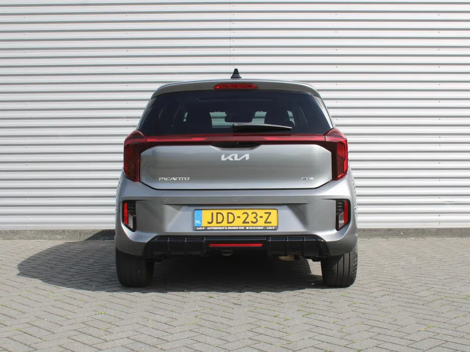 Kia Picanto 1.0 DPI GT-Line | Schuid-/kanteldak | Stuur-/stoelverwarming | Navi | Clima | Cruise | Camera | Leer | 16' LM | LED | Keyless |
