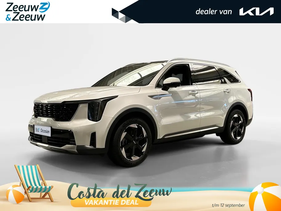 Kia Sorento 1.6 T-GDi Plug-in Hybrid 4WD DynamicPlusLine 7p | Apple Carplay / Android Auto | Navigatiesysteem | Licht + Regensensor | Stoel + Stuurverwarming | Elektrisch Verstelbare Bestuurdersstoel | Elektrisch Bedienbaar Schuif / Kanteldak | Elektrisch bedienbare 