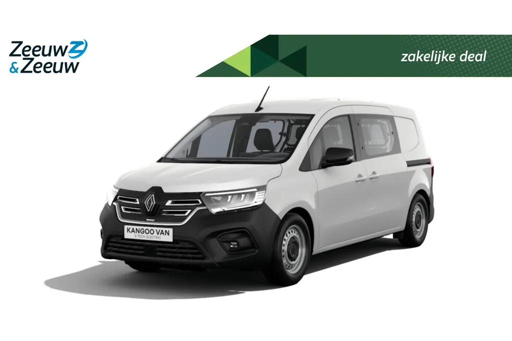 Renault Kangoo E-Tech Advance L2 44 kWh Dubbele cabine | Nu leverbaar met 12% Zeeuw & Zeeuw aktie korting ! |