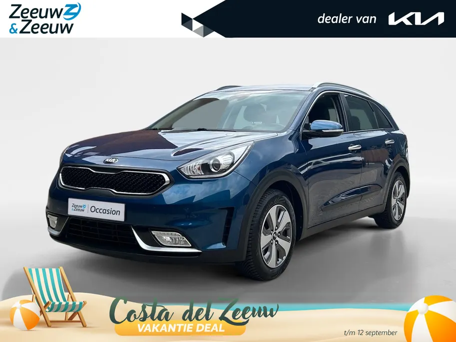 Kia Niro 1.6 GDi Hybrid DynamicLine | Trekhaak Vast + 13-Polige Stekker | All-Seasonbanden | Apple Carplay / Android Auto | Navigatiesysteem | Parkeersensoren + Camera Achter | Cruise Control | Rijstrooksensor + Correctie