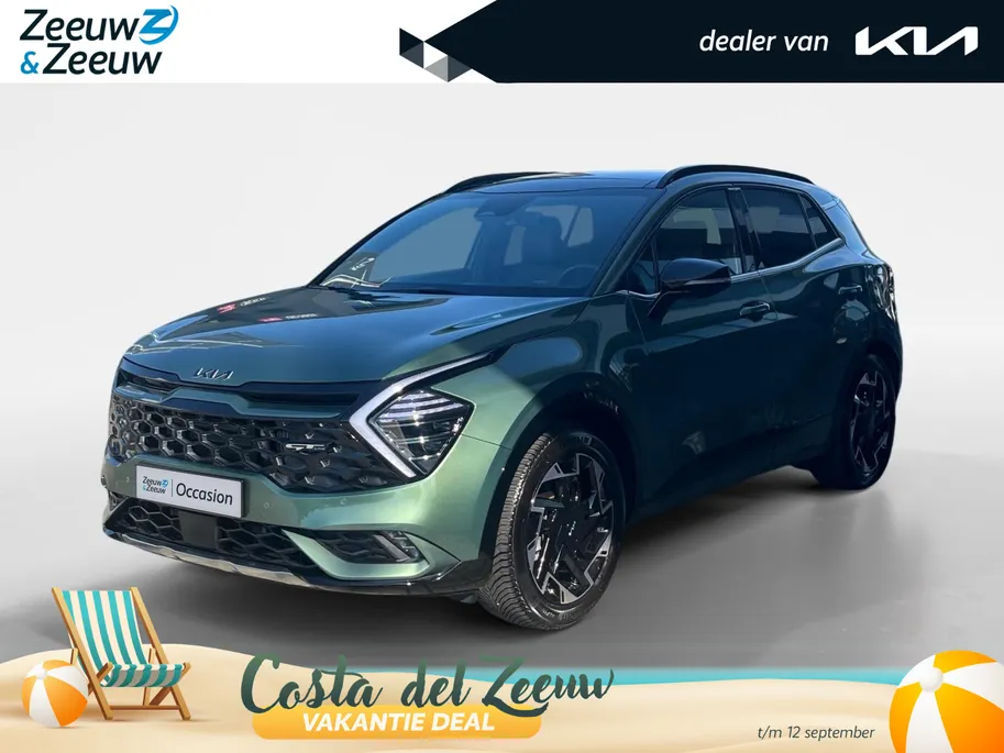 Kia Sportage 1.6 T-GDi MHEV GT-Line | 1510 kg trekgewicht | Glazen schuif-/kanteldak | Elektrisch verstelbare stoelen | Dodehoekassistentie | Stoel- en stuurverwarming | Achteruitrijcamera | Parkeersensoren voor- en achter | Apple/Android Carplay