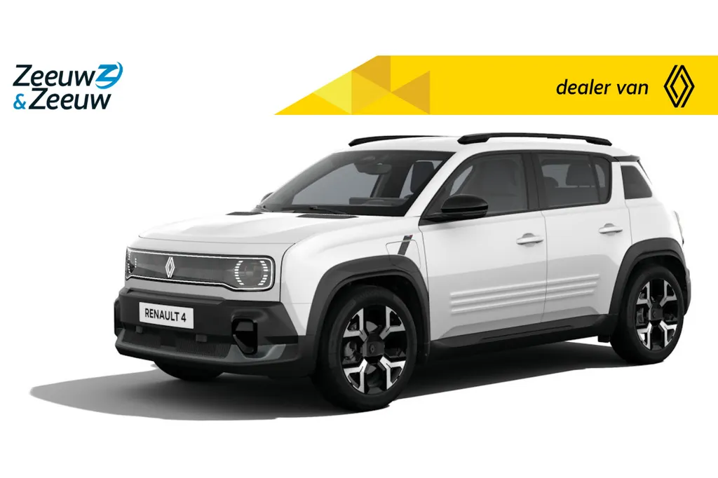 Renault 4 Techno comfort range | Profiteer nu van €1800,- Zeeuw & Zeeuw voorraadkorting | NU met GRATIS 5 jaar fabrieksgarantie | 409KM Actieradius | 165km laden in slechts 15 minuten | Nu in de showroom |