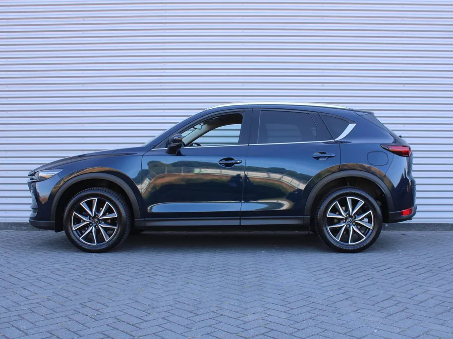 Mazda CX-5 2.0 SkyActiv-G 165 Skylease Luxury | Trekhaak | 360 Camera | Leer | Stuur-/stoelverwarming | HUD | Bose | Elek. stoelverstelling | 19' LM | All seasons |