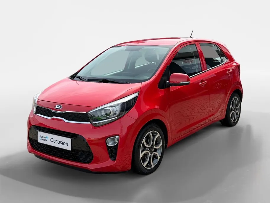 Kia Picanto 1.0 CVVT First Edition | All-Seasonbanden /Apple Carplay/ Android Auto | Navigatiesysteem | Cruise Control | Climate Control | Parkeercamera Achter | Lichtsensor | 15' Lichtmetalen Velgen