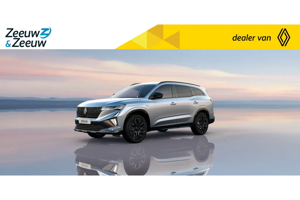 Renault Espace E-Tech full hybrid 200 esprit Alpine 5p. Aktie voorraadmodel met € 7.330,- Zeeuw en Zeeuw korting | 5 jaar fabrieksgarantie.
