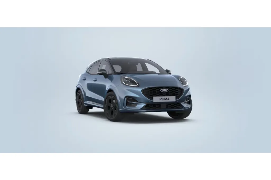Ford Puma 1.0 EcoBoost Hybrid Blue Cruise Edition 125 PK | 5.000,- Ready Set Ford Bonus | Gratis automaat t.w.v. 1.500,-! | Handsfree rijden* | Vapor Blue | 18' Zwarte velgen | Blue Cruise | Driver Assistance Pack | 0,99% rente icm Ford Options
