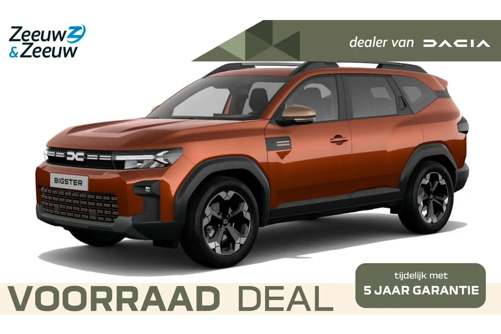 Dacia Bigster Hybrid 155 Extreme Nu uit voorraad leverbaar | verschillende kleuren beschikbaar met € 450,- Voorraadkorting| Financier uw Bigster tegen slechts 2,9% rente