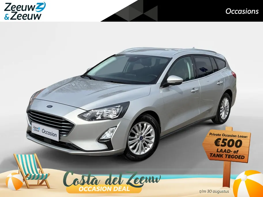 Ford Focus Wagon 1.0 EcoBoost Titanium X Business 125PK | Camera | Winter Pack | El. Achterklep | Climate Control | Privacy Glass | Keyless Entry | LED