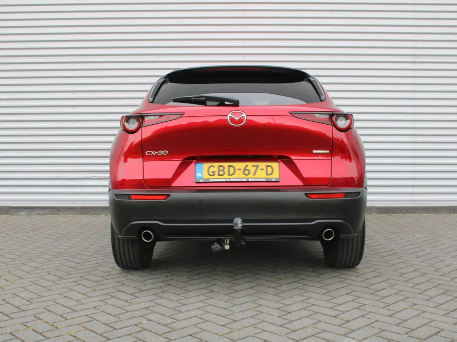 Mazda CX-30 2.0 e-SkyActiv-G M Hybrid Homura | Trekhaak | Camera | Stoelverwarming | HUD | 18" LM | Dodehoek detectie | Elek. achterklep | Cruise adapt. | LED |