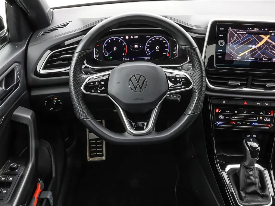 Volkswagen T-Roc 1.5 TSI 150pk DSG R-Line Business · Camera · Apple/Android Car Play · Stoelverwarming · Parkeerassistent · ACC · Draadloze Telefoonlader · Garantie t/m 12-04-2027 of 100.000
