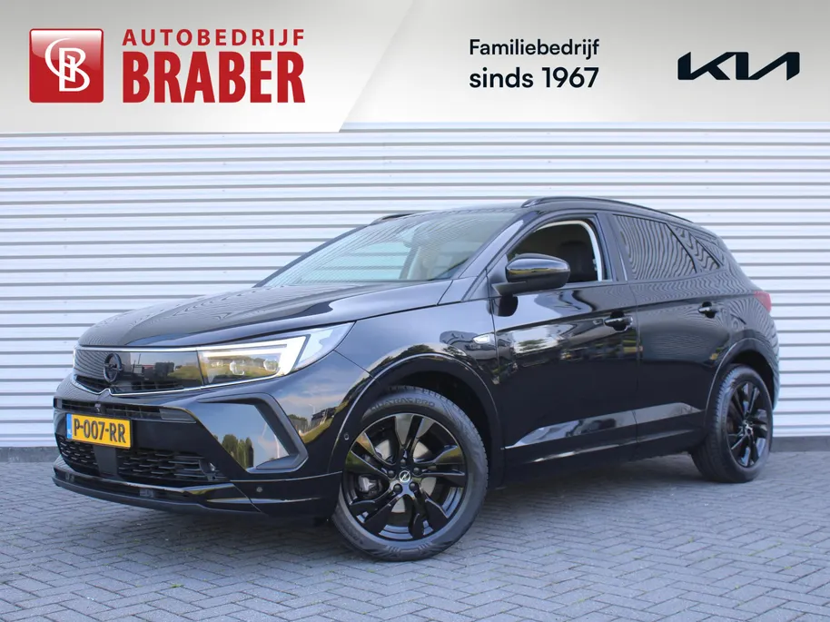 Opel Grandland 1.2 Turbo GS Line | Stuur-/ stoel-/ voorruitverwarming | Matrix LED | Elek. achterklep | 18' LM | Dodehoek detectie | Clima | Navi | Camera voor + achter |