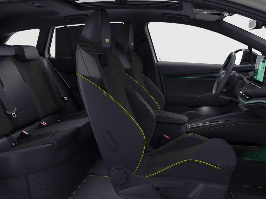 Škoda Enyaq iV RS Elektromotor 250 kW / 340 PK SUV Elektrische 21'' vision velgen | Panoramisch schuif/kanteldak | 2.500,- inruilbonus!!