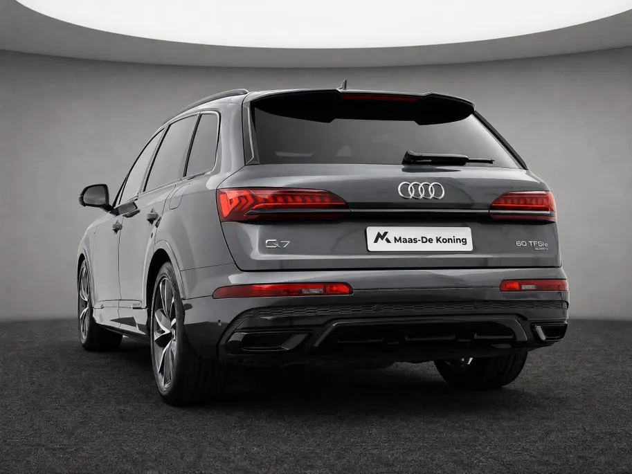 Audi Q7 60 TFSIe 462pk S-tronic Quattro Pro Line S Comp. · 360 Camera · Leder Valcona · Inklap. Trekhaak · B&O Sound · Keyless · Elek. Stoelen + Geheugen Bestuurder ·