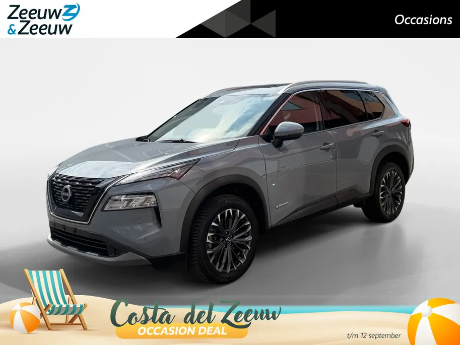 Nissan X-Trail 1.5 e-Power Tekna | Navigatie | Schuif-/ Kanteldak | Stoelverwarming voor & achter | 360 camera | Apple Carplay/ Android Auto | Geheugenfunctie voorstoelen | Elektrische Kofferbak |