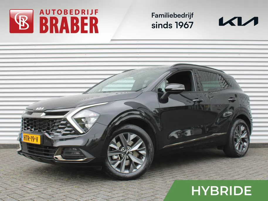 Kia Sportage 1.6 T-GDi Hybrid Dark Edition | Stuur-/stoelverwarming v+a | Camera | Elek. stoelverstelling | 18' LM | Cruise adapt. | Navi | Clima | Half leer/suède |