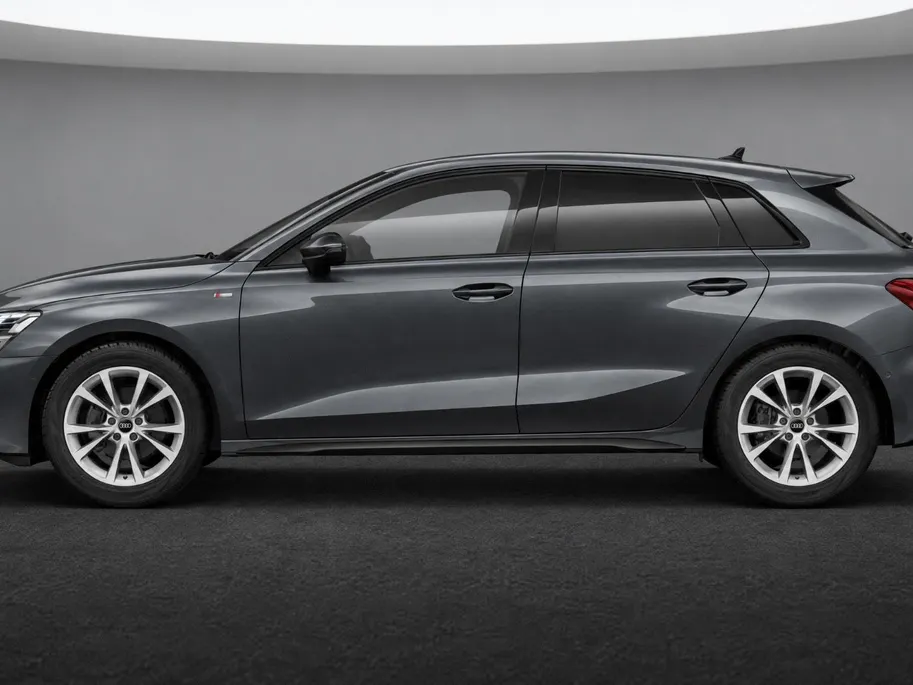 Audi A3 TFSI S edition 116 PK · Afneembare trekhaak · MMI experience plus · Optiekpakket zwart plus · Privacy glas