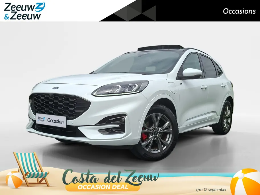 Ford Kuga 2.5 PHEV ST-Line X | Winterpack | Driver assistancepack | Technologypack | El. Trekhaak | Panoramadak | El. Achterklep | All-seasonbanden | 18' Lichtmetaal | Adaptive Cruisecontrol | BLIS | Matrix Ledkoplampen | Head-up Display |