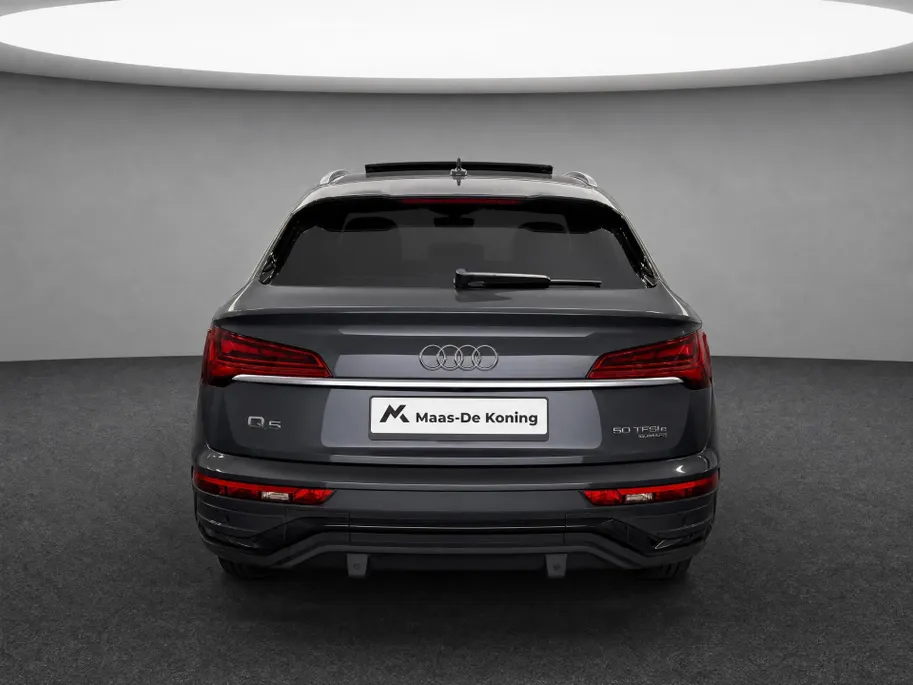 Audi Q5 Sportback 50 TFSIe 299pk Advanced Edition · Panoramadak · Luchtvering · Camera · Elek. Stoelen · Matrix LED · Stuur- & Stoelverwarming · Garantie t/m 16-01-2029 of 100.000km
