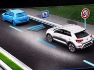 Volkswagen T-Roc 1.5 TSI 150pk DSG R-Line Business · Camera · Apple/Android Car Play · Stoelverwarming · Parkeerassistent · ACC · Draadloze Telefoonlader · Garantie t/m 12-04-2027 of 100.000