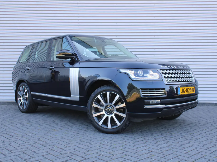 Land Rover Range Rover 4.4 SDV8 Autobiography | Uniek 4.4 V8 | Nieuwstaat | Elek. trekhaak | Luchtvering | Stuur-/voorruit-/stoelverwarming + ventilatie | Massage-/geheugenstoelen | Leer | Schuifdak | 360 Camera | 21' LM |
