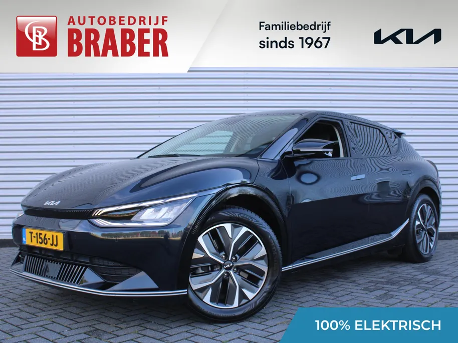 Kia EV6 Plus 77.4 kWh | Stuur-/stoelverwarming + ventilatie | Elektr. stoelverstelling + achterklep | Leer | Warmtepomp | 19' LM | Camera | LED |