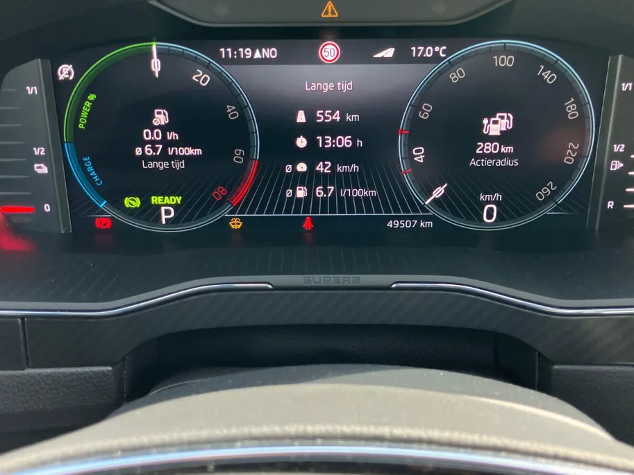 Škoda Superb Combi 1.4e-hybrid 245PK Sportline Panoramadak · Trekhaak · 360°Camera + Parkeersensoren ·