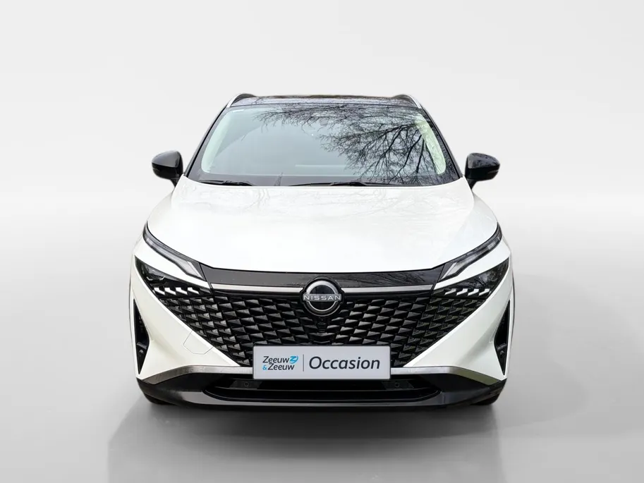 Nissan QASHQAI 1.3 MHEV Xtronic N-Connecta Apple Carplay/Android Auto , airco (automatisch) , cruise control adaptief met Stop&Go en stuurhulp , elektrisch bedienbare achterklep met sensorsturing , navigatiesysteem , panoramadak , voorstoelen verwarmd en stuur , rondomz