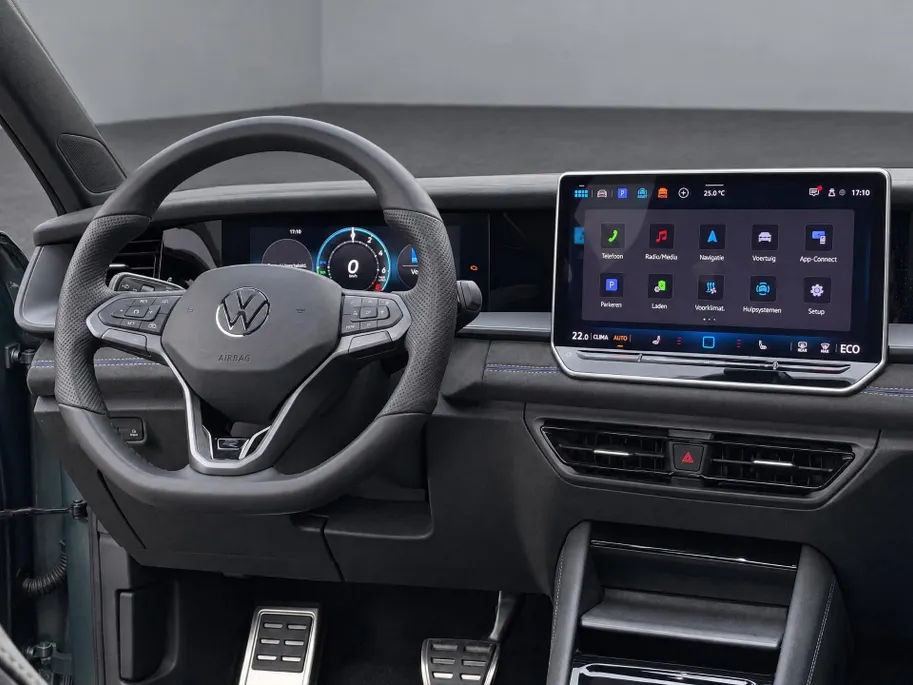 Volkswagen Tayron 1.5 eHybrid 272pk DSG R-Line Edition · Panoramadak · Inklap. Trekhaak · 360 Camera · Matrix LED · Dodehoeksensor · Stuur- & Stoelverwarming · Garantie t/m 16-02-2030 of 100.000km