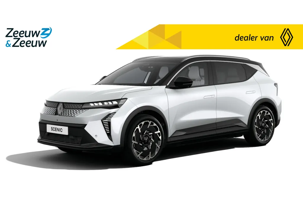 Renault Scénic E-Tech EV89 Long Range Iconic Nu te bestellen | de vernieuwde Scenic met 642KM actieradius | Bestel uw nieuwe Scenic met € 1.000,- Zeeuw en Zeeuw actiekorting! |