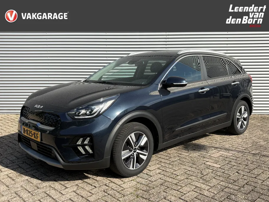 Kia Niro 1.6 GDi Hybrid DynamicPlusLine AUTOMAAT | Trekhaak | Stoel/Stuur verwarming | Adaptieve Cruise | Groot scherm Navigatie | Digitaal cockpit | Apple Carplay/Android Auto | Camera | Climate