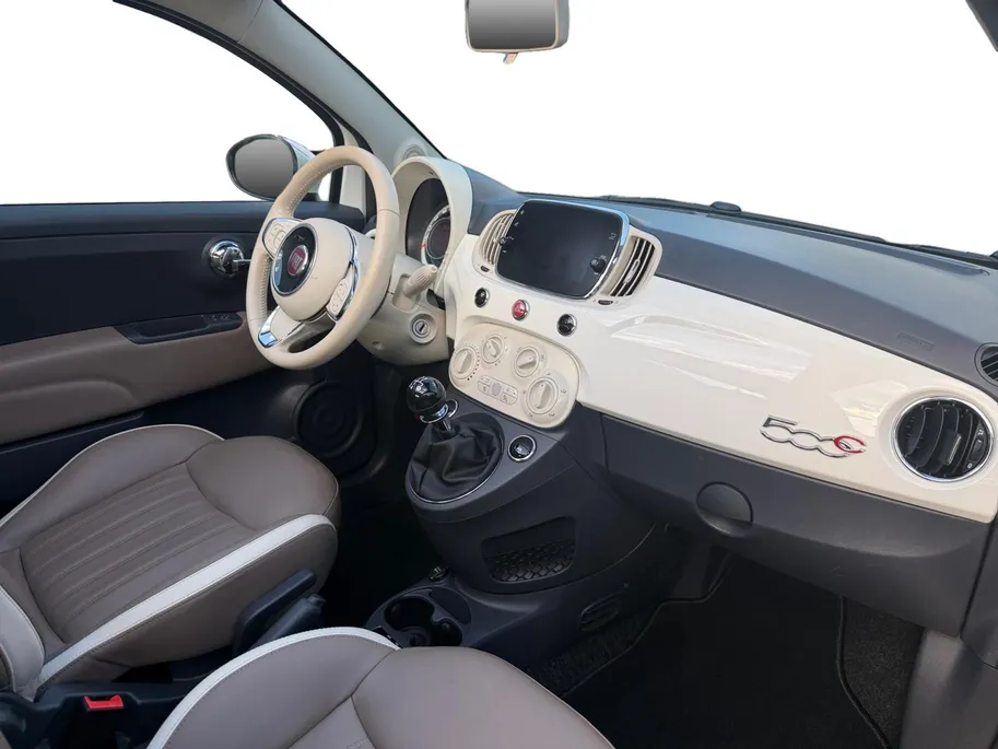 Fiat 500C 1.2 Lounge | Open Dak | Bluetooth | All Season Banden | Airco | Lederen Bekleding | LMV | 12 Maanden BOVAG Garantie