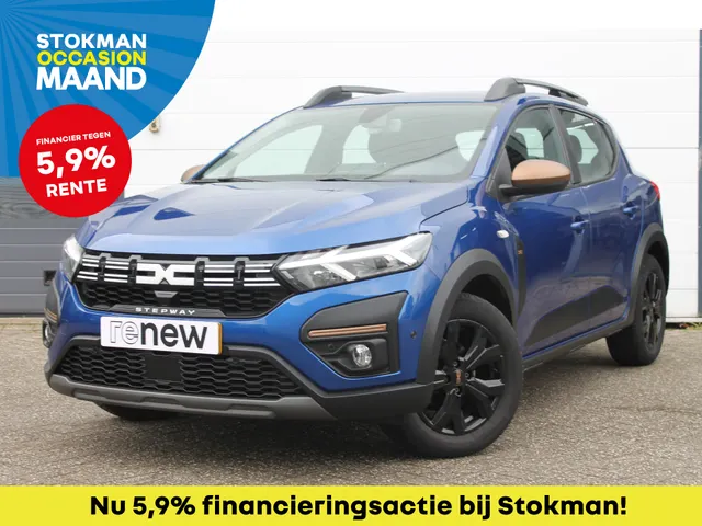 Dacia Sandero Stepway 1.0 TCe 100 PK ECO-G Extreme | Glazen schuifkanteldak | 4 seizoensbanden | Stoelverwarming voor | Pack assist | nog 2 jaar * fabrieksgarantie |
