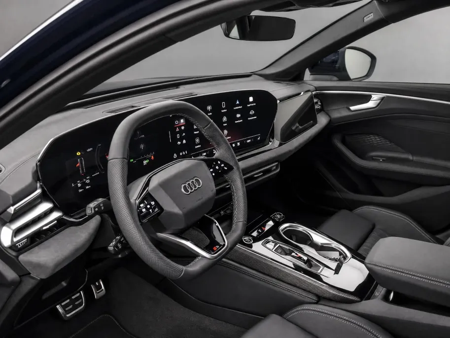 Audi A6 Limousine 2.0 e-hybrid quattro S edition 299 PK · Tech plus · 21' LM Velgen · Exterieurpakket zwart · Bekleding Leder/Alcantara · MEGA Sale