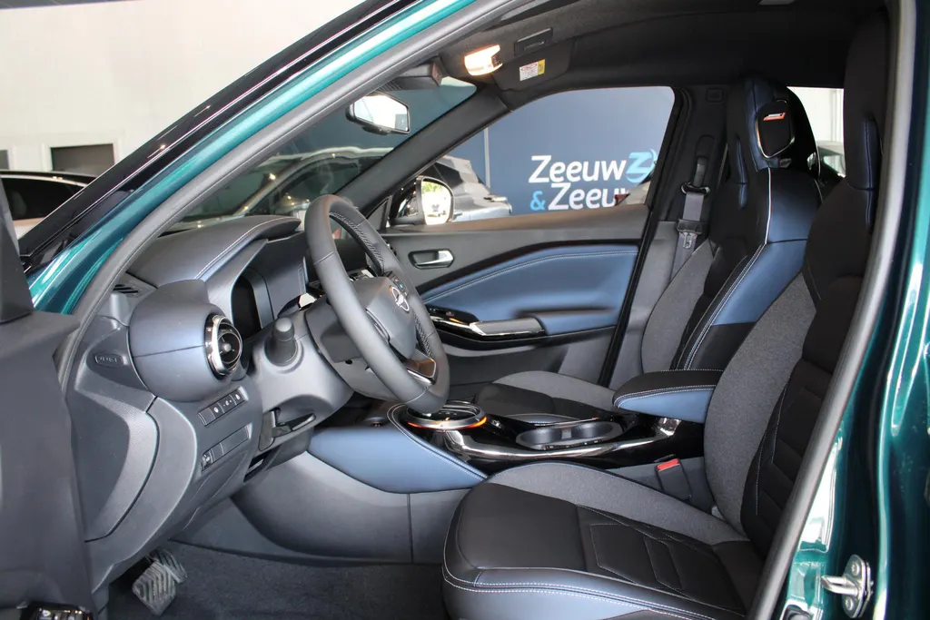 Nissan Juke 1.6 Hybrid Pulse |360grd camera| Bose | Parkeersensoren voor en achter | Navigatie | Automaat| Stoel verwarming | Lederen bekleding | 19inch Wielen| Stuurverwarming |