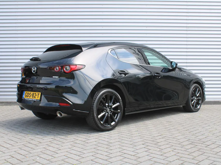 Mazda 3 2.0 e-SkyActiv-X M Hybrid 6MT 186PK Exclusive-line | Leder | Heads-Up Display | Keyless | Bose Audio | 360° Camera | Elek. stoelverstelling + geheugen | Navi |