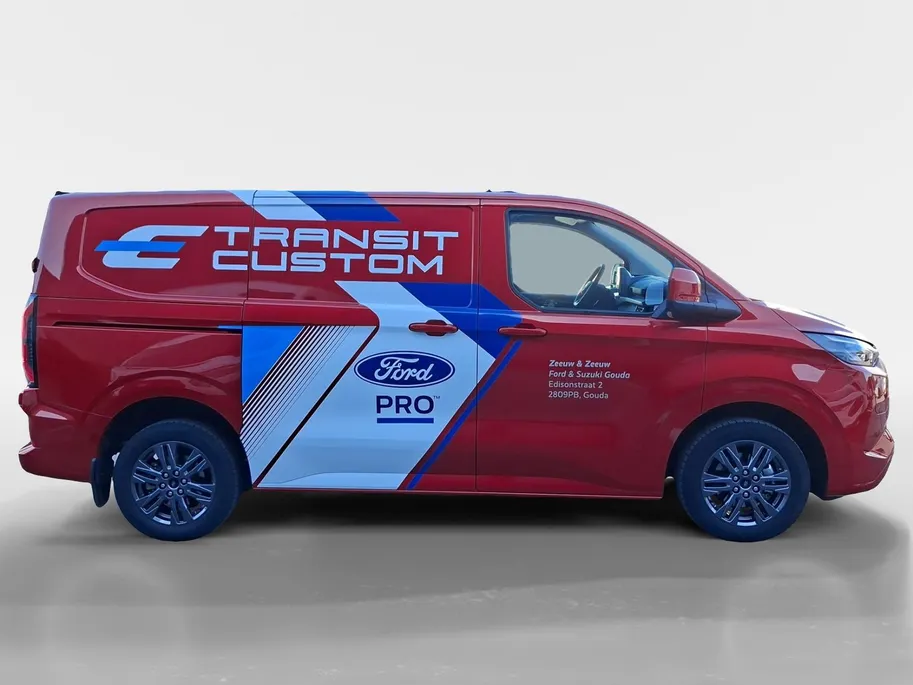 Ford E-Transit Custom 320 L1H1 Limited 65 kWh | 136 pk | DEMO | Dubbele schuifdeur | Pro Power Onboard | B&O | 17inch velgen